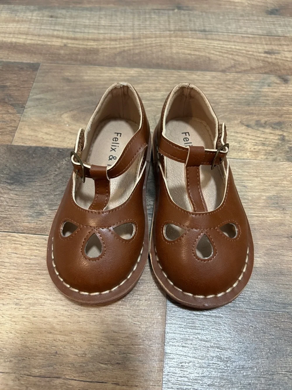 Felix & Flora Brown Toddler Mary Jane Ballet Flats Toddler Size 6